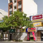 نمای بیرونی ساختمان متوسطه‌ی اول پسرانه علوی، شعبه نیروی هوایی، منطقه ۱۳ تهران