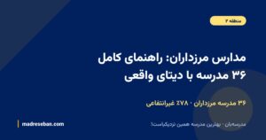 مدارس مرزداران؛ ۳۶ مدرسه با دیتای واقعی در مدرسهبان