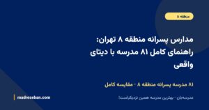 مدارس پسرانه منطقه ۸ تهران؛ راهنمای کامل انتخاب مدرسه پسرانه