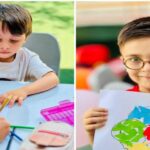 دانش‌آموزان در کلاس درس هنری در حال انجام فعالیت‌های خلاقیتی و نقاشی