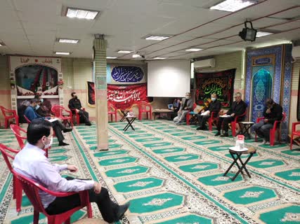 سالن مراسم مذهبی مدرسه ندای صالحین در بهارستان تهران