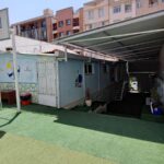 حیاط و زمین ورزشی دبیرستان فرهنگ سعادت